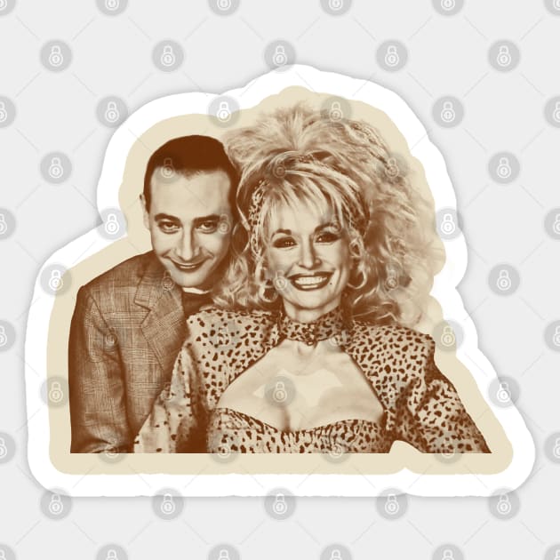 Pee Wee Herman ~ Retro Vintage Sketches Sticker by NMAX HERU